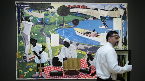 Alamy Kerry James Marshall’s painting Past Times (1997) sold for $21.1m, a new record for a living African-American artist (Credit: Alamy)