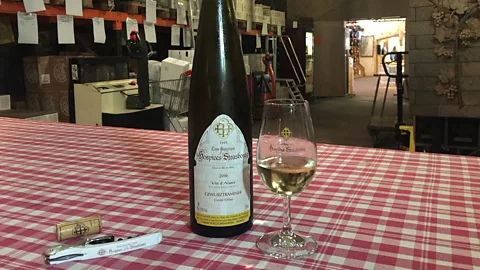 Melissa Banigan Wine is aged in the Cave Historique des Hospices de Strasbourg for six to 10 months before being made available for purchase (Credit: Melissa Banigan)