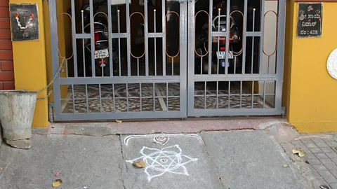 Geetanjali Sachdev Geetanjali Sachdev has noticed plant motifs everywhere in Indian cities (Credit: Geetanjali Sachdev)