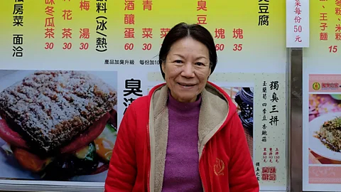 Randy Mulyanto Wu Hsu Pi-ying uses a secret, 60-year-old family recipe to ferment each slab of her stinky tofu at Dai's (Credit: Randy Mulyanto)