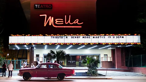 Claire Boobbyer In the past three years, artist Kadir López and his team have restored more than 50 neon signs in Havana (Credit: Claire Boobbyer)