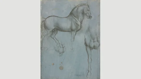 Royal Collection Trust/Her Majesty Queen Elizabeth 2019 During the 1480s, Ludovico Sforza – ruler of Milan – commissioned Da Vinci to create a bronze equestrian monument that would have been well over life size