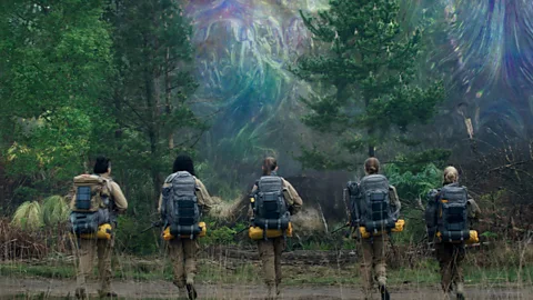 Alamy In the movie Annihilation, a mysterious 'shimmer' provokes genetic changes to humans and nature (Credit: Alamy)