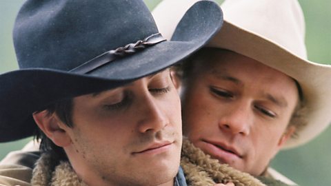 Jake Gyllenhaal and Heath Ledger in Brokeback Mountain