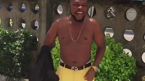Port Harcourt comedian Newmanny explain why im naked for Nyesom Wike