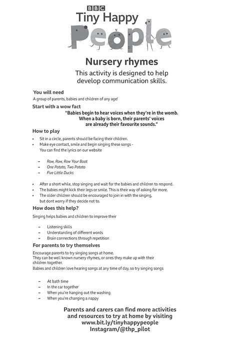 Nursery Rhymes (greyscale) - Organiser