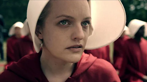 Hulu/Alamy The Handmaid’s Tale’s portrait of a regressive, woman-hating theocracy has proved too bleak for some viewers, who have labelled it torture porn (Credit: Hulu/Alamy)