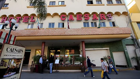 Sandy Huffaker/Corbis via Getty Images Caesar’s Restaurant-Bar in Tijuana is the original home of the legendary salad (Credit: Sandy Huffaker/Corbis via Getty Images)