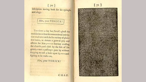 Alamy Tristram Shandy was hugely experimental, and included visual tricks (Credit: Alamy)