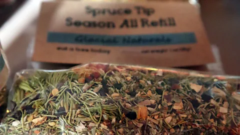 Ross Kenneth Urken Spruce tips are rich in Vitamin C, and their antimicrobial quality also makes them popular in hand creams, salves and bug-bite ointments (Credit: Ross Kenneth Urken)