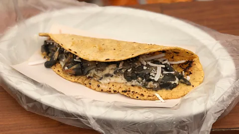Naomi Tomky According to Sergio Zepeda de Alba, though ‘quesadilla’ may originate from the word ‘cheese’, that doesn’t mean it’s the only correct filling (Credit: Naomi Tomky)