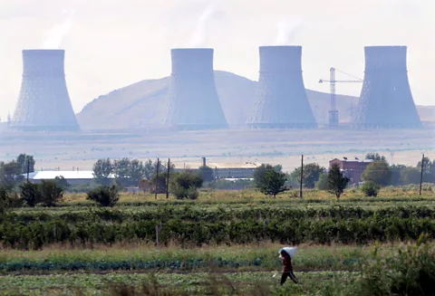Getty Images The plant requires a much smaller staff to maintain the single unit, and only 900 of the town's population are employed by the plant (Credit: Getty Images)