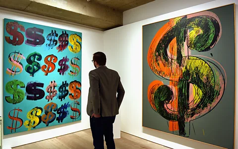 Getty Images Artist Andy Warhol reportedly said of his work “American money is very well designed, really, I like it better than any other kind of money.” (Credit: Getty Images)