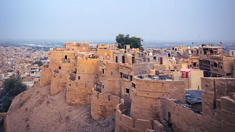 Patanjali Somayaji Today, 2,000 to 4,000 descendants of the castle’s earliest inhabitants continue to live inside its fortified walls, rent-free (Credit: Patanjali Somayaji)