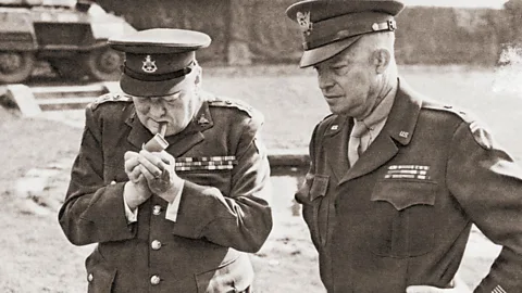 Classic Image/Alamy According to local rumour, Churchill and Eisenhower discussed the Allied invasion of Normandy, or D-Day, while taking tea at Knockinaam Lodge (Credit: Classic Image/Alamy)