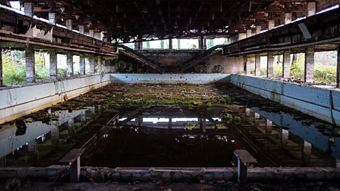 Disused public swimming pool