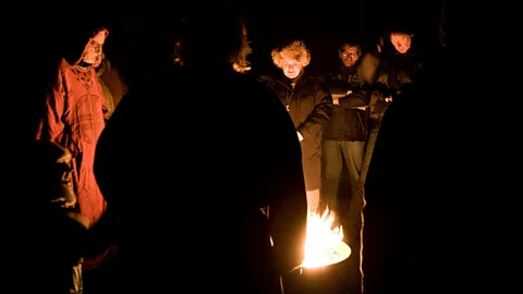 Bjarki Reyr/Alamy Ásatrú Association members mark the changing of the seasons with a blót, which usually involves lighting a fire and listening to Old Norse poetry (Credit: Bjarki Reyr/Alamy)