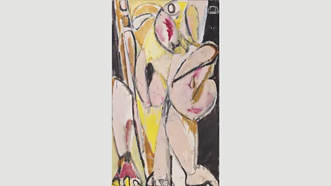 The Pollock-Krasner Foundation She began working on the eerily-titled Prophecy, in a new style, shortly before Pollock’s death (Credit: The Pollock-Krasner Foundation)