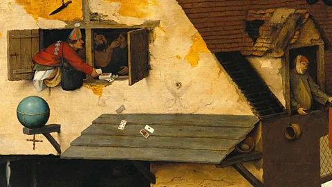 Wikimedia Commons Bruegel included a ‘snip eye’ – an image denoting a wink – in Netherlandish Proverbs (Credit: Wikimedia Commons)