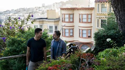 Netflix Mouse (Murray Bartlett) and his younger boyfriend Ben (Charlie Barnett) represent the generational divide, which is one of the series’ key themes (Credit: Netflix)