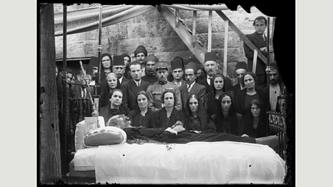Mohsen Yammine collection, courtesy of the Arab Image Foundation Funeral, 1920s, by Camille El-Kareh (Credit: Mohsen Yammine collection, courtesy of the Arab Image Foundation)