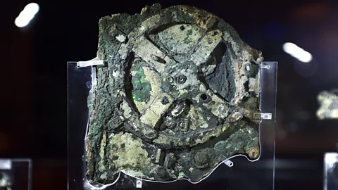 Getty Images The Antikythera Mechanism, an ancient mechanical device from the 2nd Century BC (Credit: Getty Images)