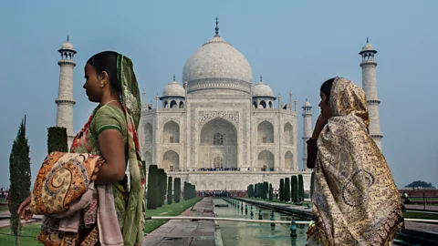 Getty Images The easily-removed riches in the walls of the Taj Mahal could help preserve the structure itself from looters (Credit: Getty Images)