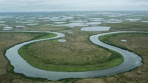 Getty Images The melting permafrost is transforming Alaska's landscapes (Credit: Alamy)