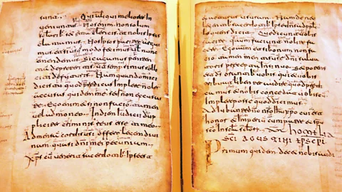 Cro Magnon/Alamy The most famous of the Suso monks’ notes have been compiled in Las Glosas Emilianenses (Credit: Cro Magnon/Alamy)