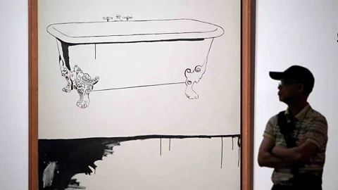 Nasa It took eight hours to clean a kiss off Bathtub, a less common example of Warhol’s free-hand painting (Credit: Nasa)