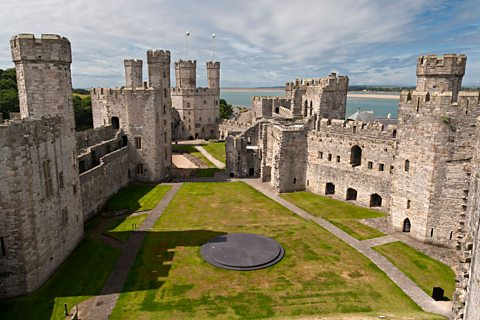 Caernarfon Castle in Wales was completed in 1283