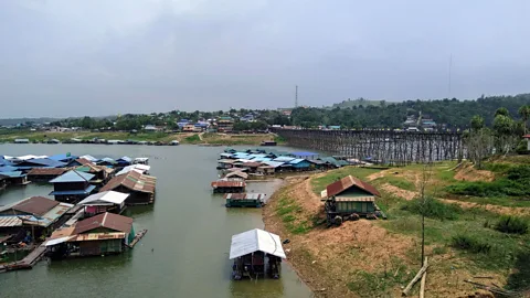 John McMahon Houseboats on the Sangkalia River in Sangkhlaburi, Thailand