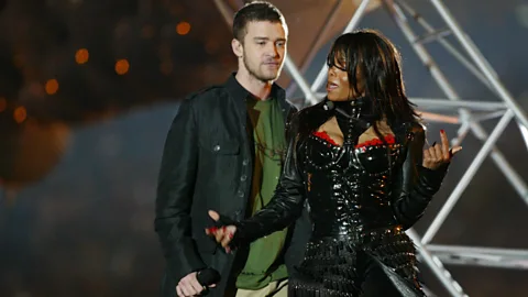Getty Images Jackson’s ‘wardrobe malfunction’ during her Super Bowl Halftime show in 2004 with Justin Timberlake damaged her career for many years afterwards (Credit: Getty Images)