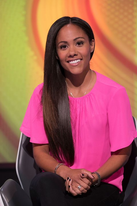 Alex Scott in a chair