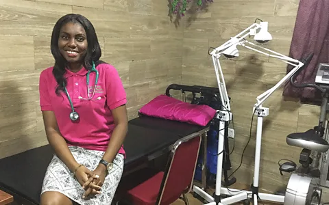 Ayodele Johnson Chiamaka Nwanne is a 27-year-old physiotherapist who made a conscious decision to adjust her wardrobe to cope with higher temperatures in her workplace (Credit: Ayodele Johnson)