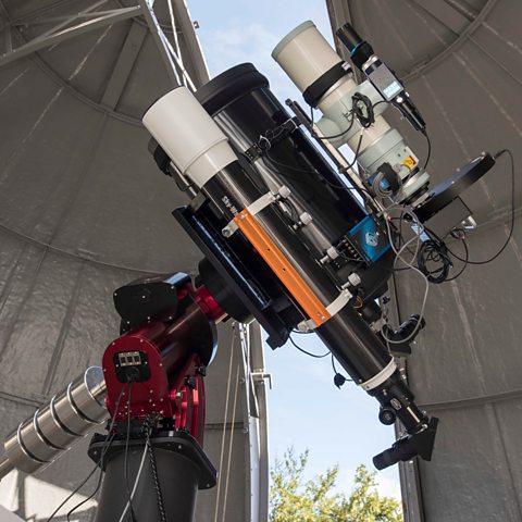 Photograph of the new Annie Maunder Astrographic Telescope at the Royal Observatory Greenwich National Maritime Museum London