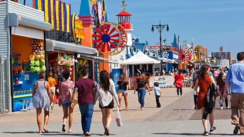 All Canada Photos/Alamy The hot dog’s iconic home is on the boardwalk at New York’s Coney Island (Credit: All Canada Photos/Alamy)