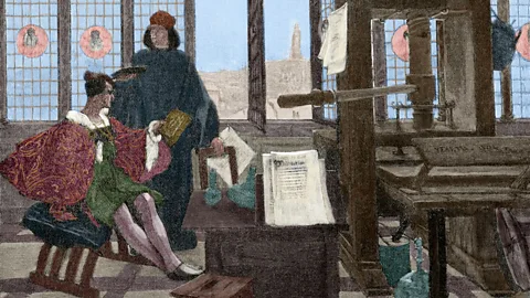 PRISMA ARCHIVO/Alamy Humanist and scholar Aldus Manutius revolutionised the printing industry by printing in 'aldino', or italic, type (Credit: PRISMA ARCHIVO/Alamy)