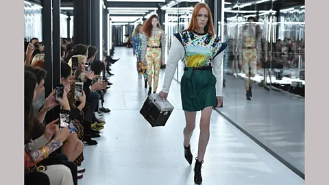 Getty Images The style set has embraced the miniskirt – pictured at Louis Vuitton’s spring/summer 2019 collection (Credit: Getty Images)
