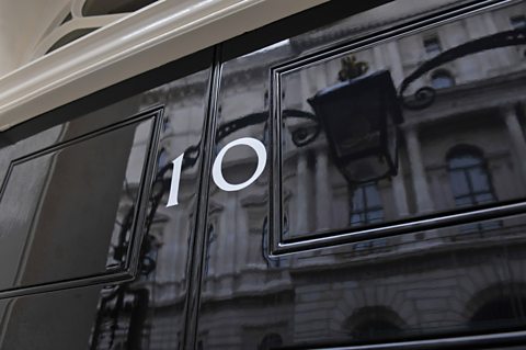 Photograph of Downing Street door