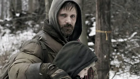 Alamy In the 2009 film The Road, Viggo Mortensen and Kodi Smit-McPhee star as a father and son travelling across a post-apocalyptic US some years after an extinction event