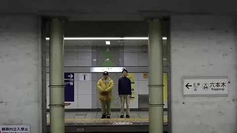 Good People Inc Atsushi Sakahara (left) is now working on a documentary about Aum Shinrikyo as he tries to grapple with the events he witnessed at Roppongi station (Credit: Good People Inc)