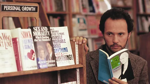 Alamy Sally spots Harry in the ‘personal growth’ section of a bookshop – their hang-ups are the only things keeping them from being together (Credit: Alamy)