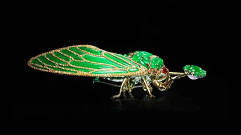 wallace-chan.com Wallace Chan’s jadeite cicada brooch, Stilled Life, was made in 2012 (Credit: wallace-chan.com)