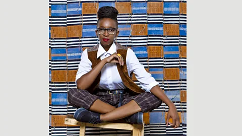 Omar Victor Diop Senegalese fashion designer Selly Raby Kane blends traditional textiles and streetwear (Credit: Omar Victor Diop)