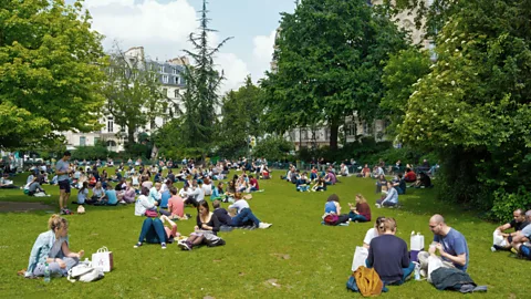 Peter Forsberg/Alamy Today, Square du Temple sits atop the ruins of the enclos (Credit: Peter Forsberg/Alamy)