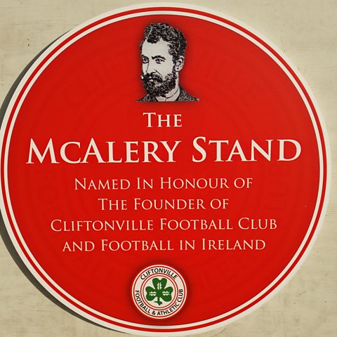 Plaque commemorating John McAlery