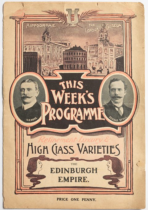 Victorian music hall programme