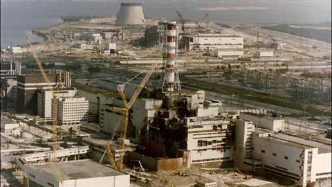 Getty Images The explosion that exposed the core in reactor number four at Chernobyl happened during a safety test and spread highly reactive material (Credit: Getty Images)