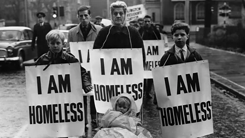 Getty Images Streets of London, now thought of as a rallying cry against homelessness, was inspired both by Parisian clochards, as well as the homeless of London (Credit: Getty Images)